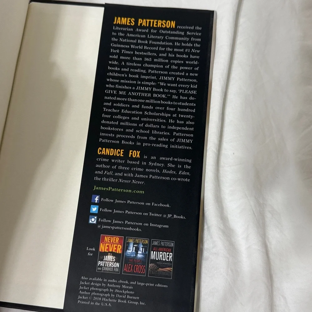 “Fifty Fifty” Hardcover & “Cajun Justice” Paperback Book Set by James Patterson - Picture 12 of 16